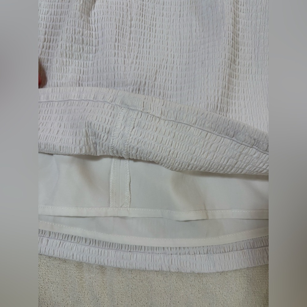 Guess Charlotte Off-The-Shoulder A-Line Mini Dress Pure White - Picture 6 of 10
